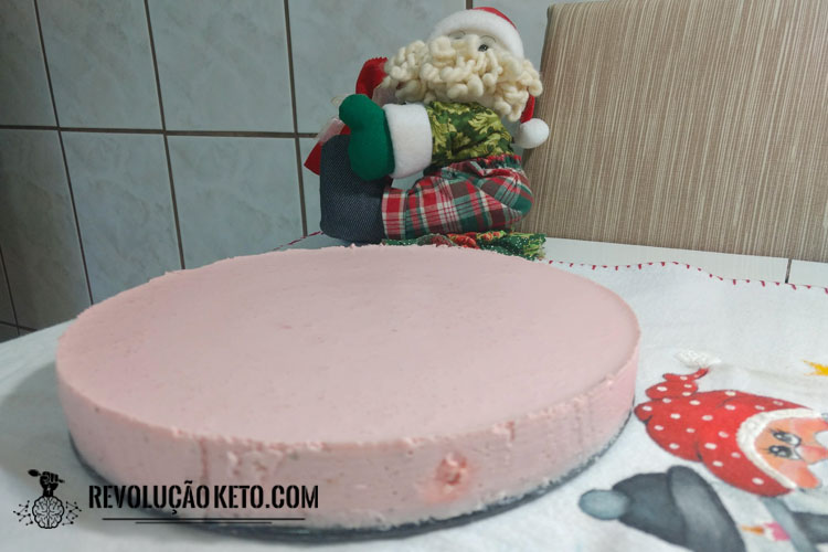 cheesecake morango keto cetogenica low carb