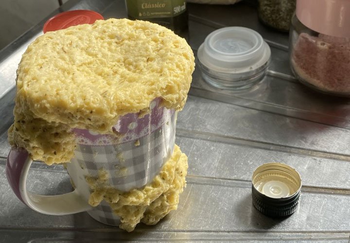 pão micro-ondas cetogênico low carb bolo de caneca pão rápido tortinha keto receita